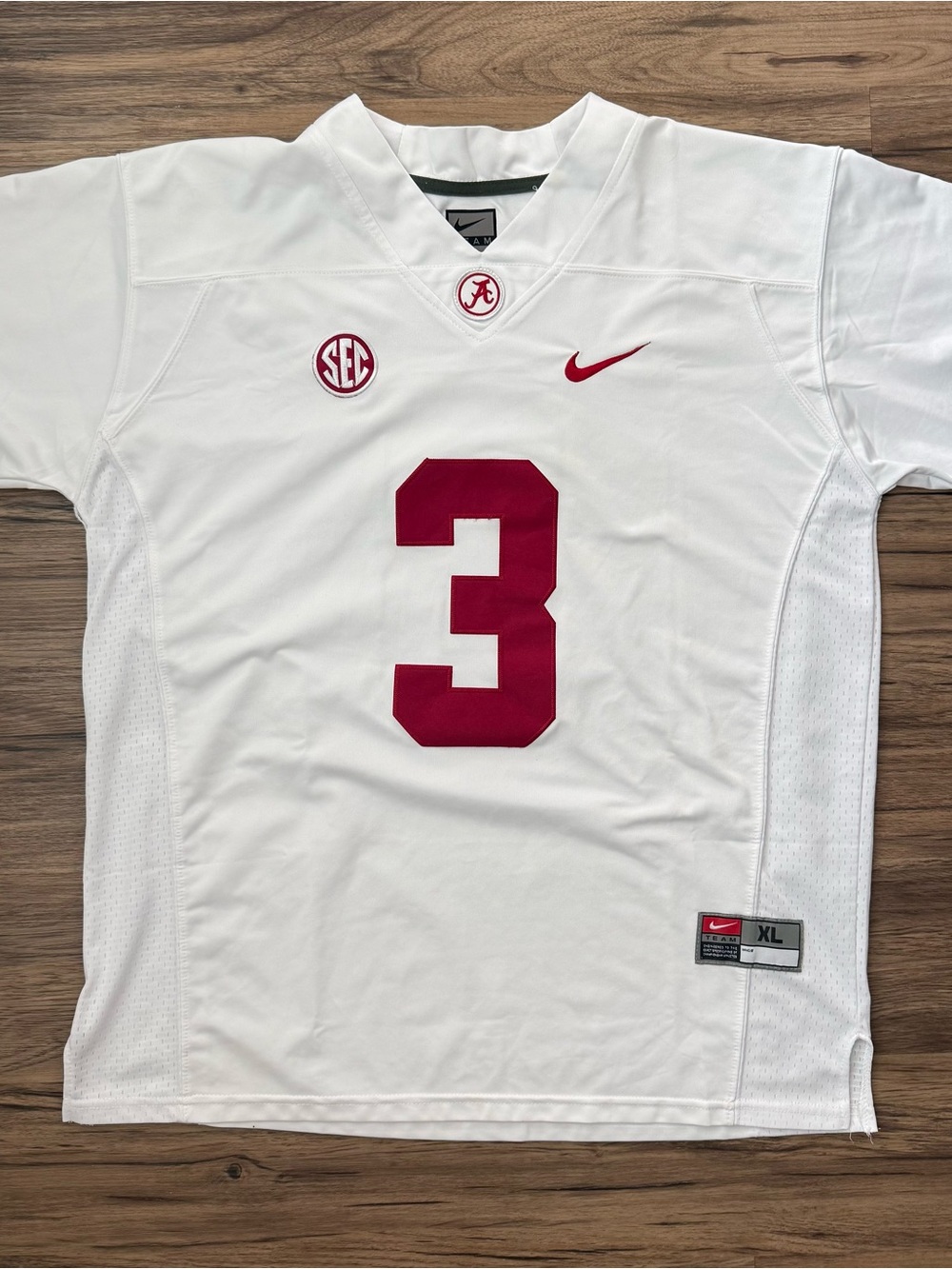 Nike Alabama Crimson Tide #3 Calvin Ridley Jersey White XL Football